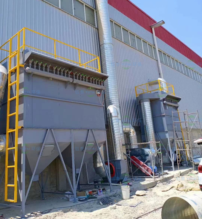 河南信陽攪拌站粉塵治理布袋除塵器安裝驗收 河南信陽攪拌站粉塵治理布袋除塵器安裝驗收